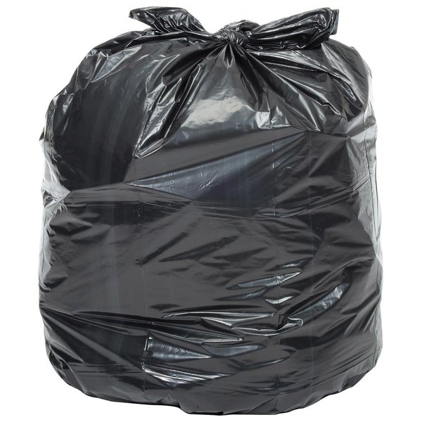 12-16 Gallon Black Regular Duty Trash Bags - 0.35 Mil