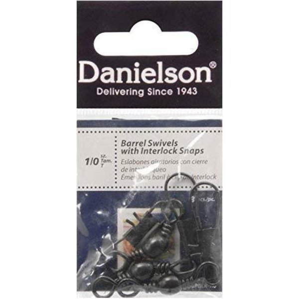 Danielson Dual Lock Snap Swivel Nickel Size 1 10Pk SDLN1