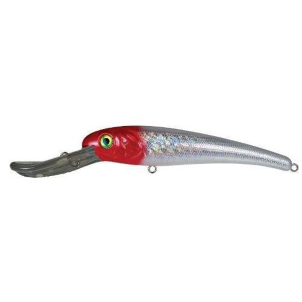 Textured Stretch 25 FloatingDiving Trolling Lure, 8 2 Oz, Redhead  Holographic