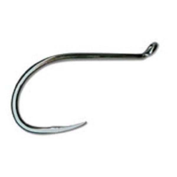Mustad Classic Hollow Point Beak Hook, Size 40 Long Shank, Offset, Ringed  Eye, Nickel, 8PK 92611-NI-4/0-8