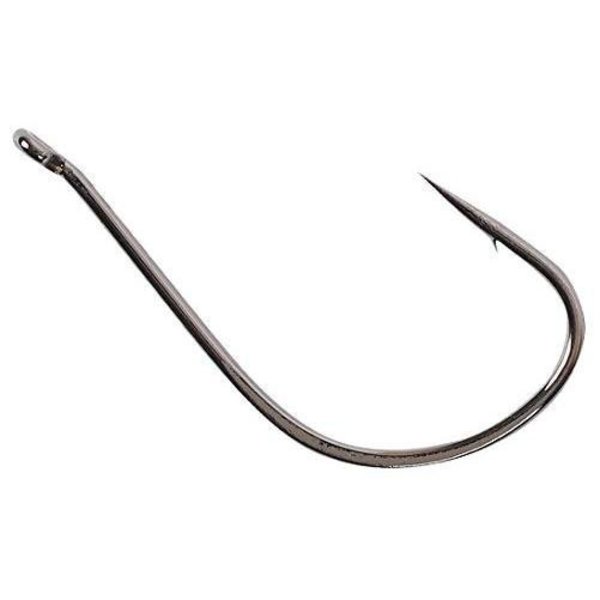 Owner Mosquito Light Hook Size 1, Needle Point, Forged Shank All Purpose,  Black Chrome, 8PK 4105-101