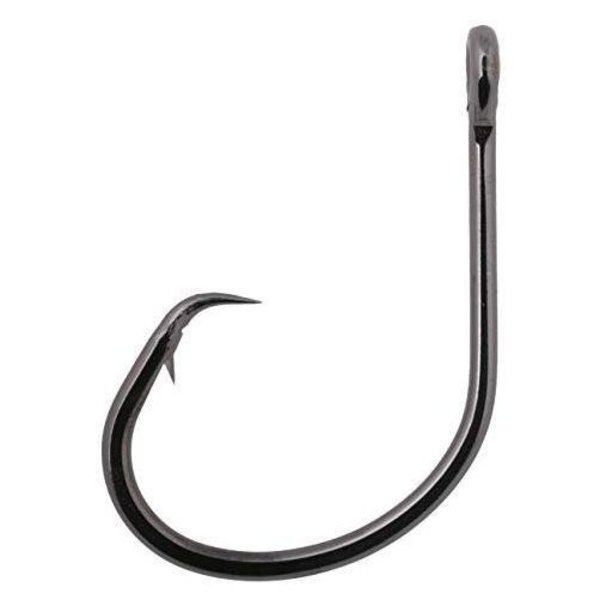 Owner Mutu Hybrid Circle Hook, Size 20, Offset Point, Black Chrome Finish,  6Pk 4174-121
