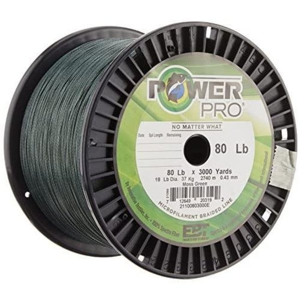 Power Pro Spectra Braided Fishing Line 100 Pounds 3000 Yards - Green