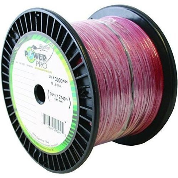 Power Pro Spectra Braided Fishing Line 65Lb 3000Yd Vermillion Red