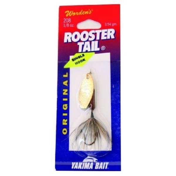 Wordens Rooster Tail InLine Spinner, 2 14, 18 Oz Single Hook, Pumpkin Seed  S208-PMSD
