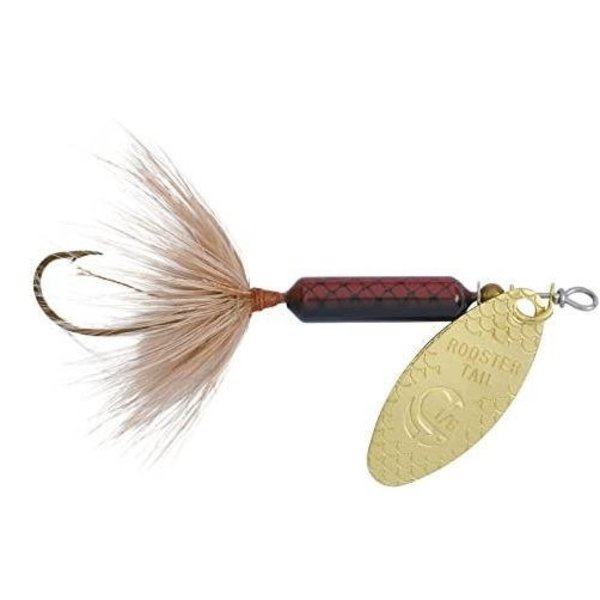 Rooster Tail InLine Spinner, 2 14, 18 Oz Single Hook, Salmon Fly