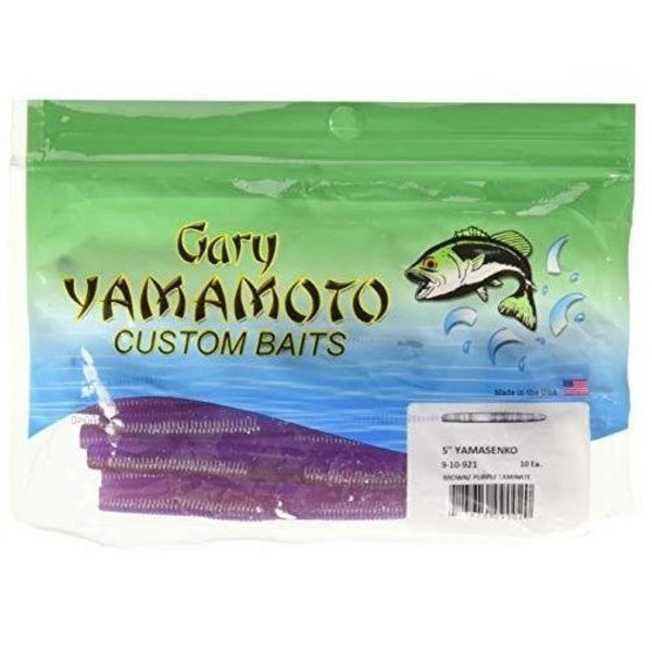 Yamamoto Senko Worm 5, Brown Purple Laminate, 10PK YAM-9-10-921