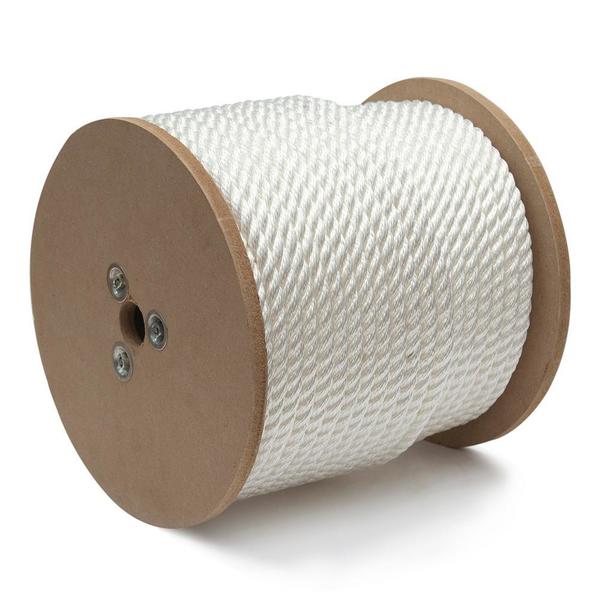 Kingcord 3/4 in. x 150 ft. White Twisted Nylon Rope 300491