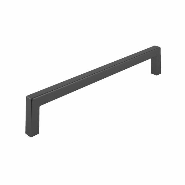 Richelieu Hardware 7 9/16 in (192 mm) Center-to-Center Matte Black Contemporary Drawer Pull BP873192900