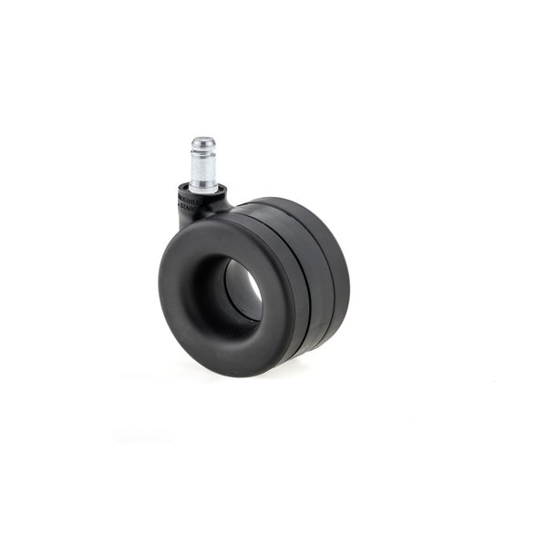 Richelieu Hardware Moebius Casters by Starck, Swivel Without Brake, with Friction Grip Stem, Black 176519090