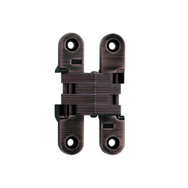 Richelieu 3 34inch 95 mm x 34inch 19 mm Full Mortise Concealed Hinge, OilRubbed Bronze 429212ORB