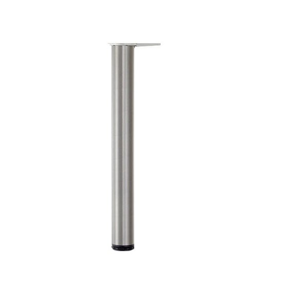 Richelieu Hardware Adjustable Table Leg, 40 1/8 in (1010 mm), Satin Chrome 620120145