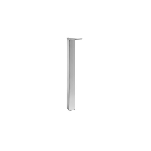 Richelieu Hardware Adjustable Square Leg, 34 1/4 in (870 mm), Stainless Steel 644870170