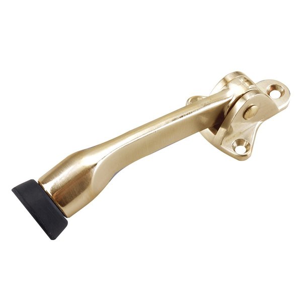 Richelieu 5 in 127 mm FlipDown Door Stop, Brass 68BV