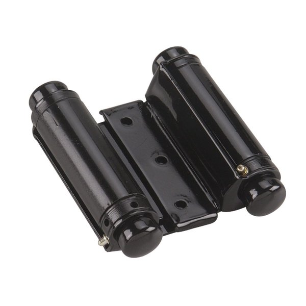 Richelieu 3 34inch 95 mm Double Action Spring Hinge, Black 2Pack 810FBB