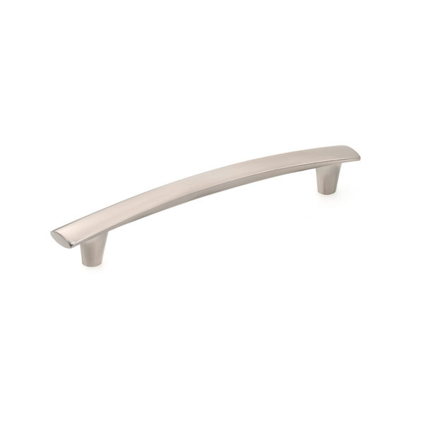 Richelieu Hardware 6-5/16 in. (160 mm) Center-to-Center Brushed Nickel Contemporary Drawer Pull BP2323160195
