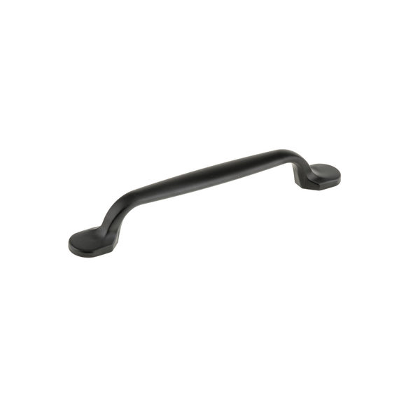 Richelieu Hardware 5 1/16 in (128 mm) Center-to-Center Matte Black Traditional Drawer Pull BP23775128900