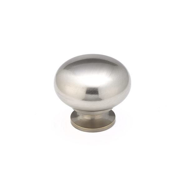Richelieu Hardware 1 1/2 in (38 mm) Brushed Nickel Traditional Metal Cabinet Knob BP492338195