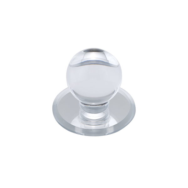 Richelieu Hardware 1 7/8 in (47 mm) Transparent/Clear, Mirror Effect Contemporary Acrylic Cabinet Knob BP50311