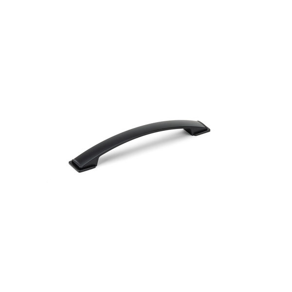 Richelieu Hardware 6 5/16 in (160 mm) Center-to-Center Matte Black Contemporary Cabinet Pull BP83235160900