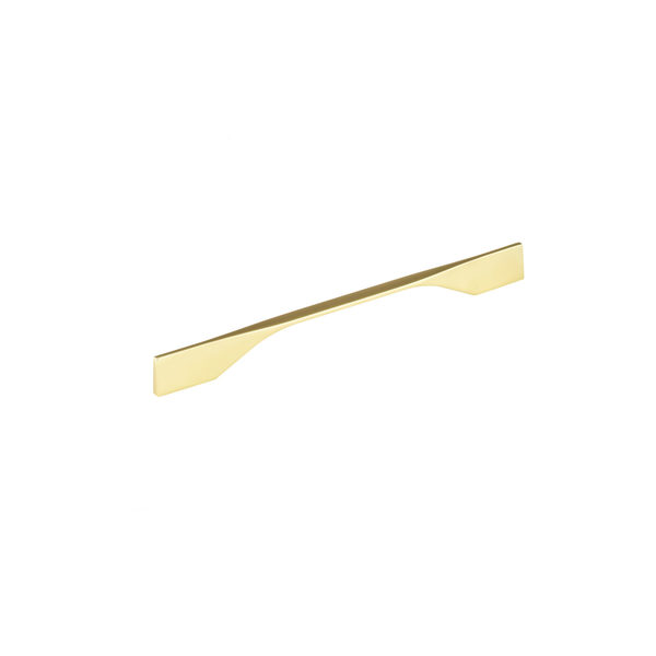 Richelieu Hardware 8 13/16 in to 10 1/8 in (224 mm to 256 mm) Brushed Gold Contemporary Drawer Pull BP9253256165