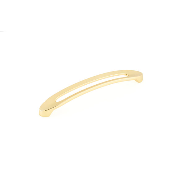 Richelieu Hardware 6 5/16 in (160 mm) Center-to-Center Brushed Gold Contemporary Cabinet Pull BP9257160165