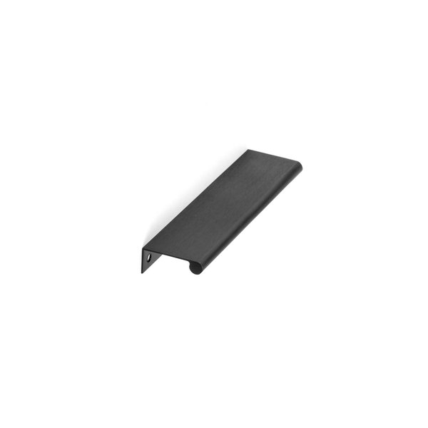 Richelieu Hardware 5 1/16-inch (128 mm) Center to Center Brushed Black Contemporary Edge Pull BP9696128990