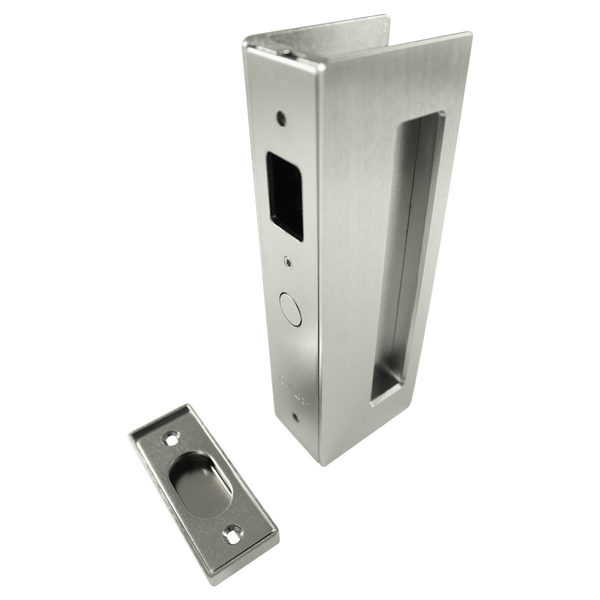 Richelieu Hardware CL400 Cavity Sliders Magnetic Pocket Door Handle, Passage, Satin Nickel CL400A0128