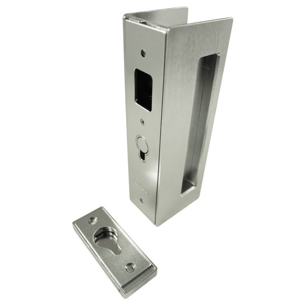 Richelieu Hardware CL400 Cavity Sliders Magnetic Pocket Door Handle, Passage, Satin Nickel CL400B0134