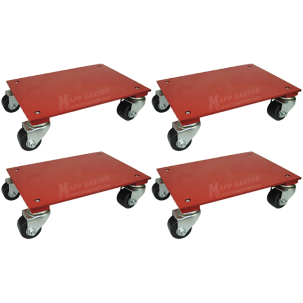 Furniture Dolly with 5 TPR Rubber Casters - 1,000 Lbs Capacity - Mapp  Caster