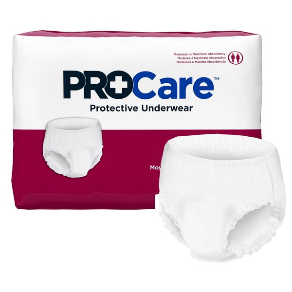 Procare Disposable Underwear Medium, Moderate to Maximum, PK 80 CRU-512