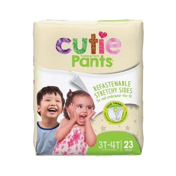  Cuties Girls 3T/4T Refastenable Potty Training Pants