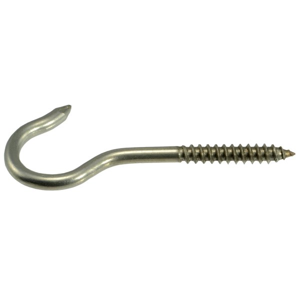 Midwest Fastener 3/16 x 7/16 x 1-1/2 18-8 Stainless Steel Large Wire S  Hooks 1 12PK 65126