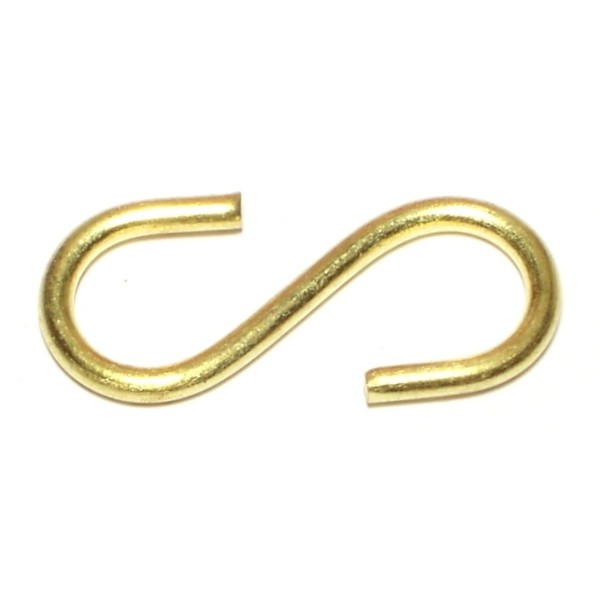 Everbilt 1-7/8- Inch Solid Brass Hook & Staple (2-Pack)