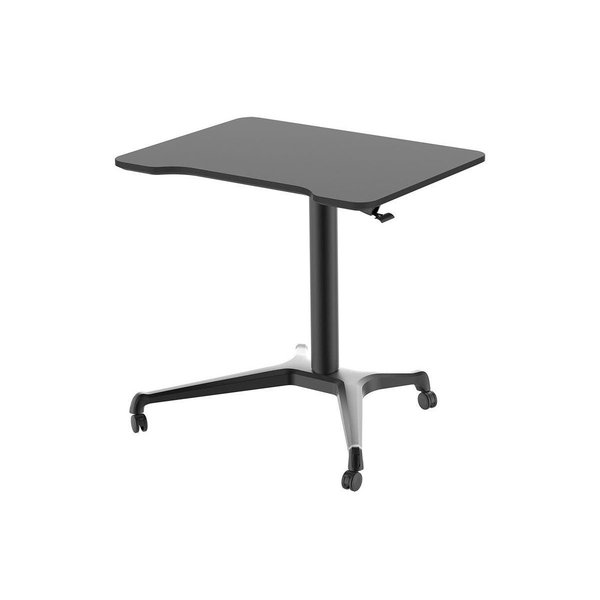 Monoprice Workstream by Gas-Lift Height Adjustable Sit-Stand Rolling Laptop  Desk 30905