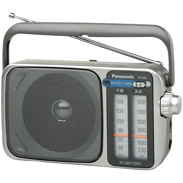 Philips 2000 Series AC/Battery-Operated AM FM Radio Portable Radio with  Speaker, Black