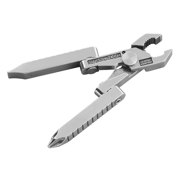 SWISS+TECH ST41150 Folding Multi-Tool with Screwdrivers and Wrenches,  Stainless Steel (Single Pack)