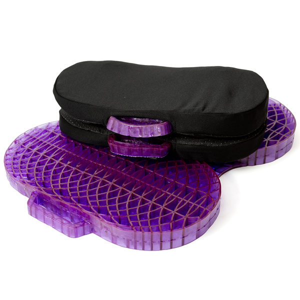 Purple Gel Extreme Seat Cushion With Washable Black Cover - 17.25