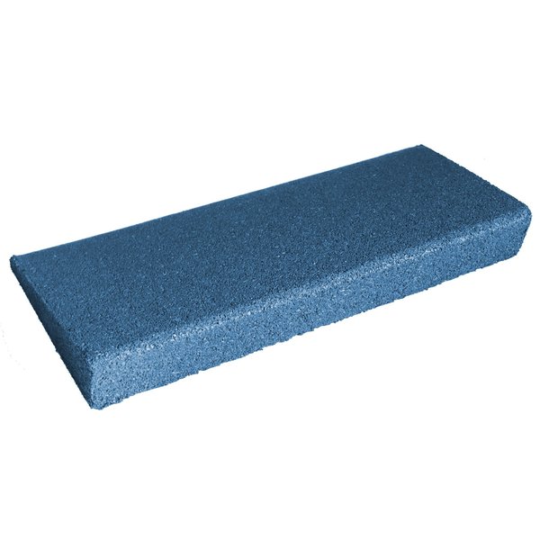 Rubber-Cal "Eco-Safety" Ramp 2.5 in. T x 6 in. W x 19.5 in. L - Blue - 1 Pack 04-127-LB-1pk