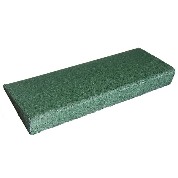 Rubber-Cal "Eco-Sport" Interlocking Rubber Flooring Ramp, Green 1" x 6" x 20" (20 Pack) 03-210-GR-20pk