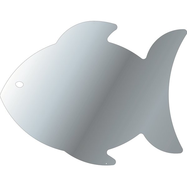 Se-Kure Domes And Mirrors KIDS Shatterproof Mirror, Goldfish Silhouette,  31-inch x 23-inch CR32-106