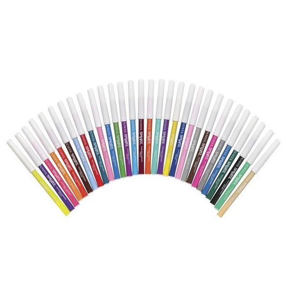 School Smart Washable Markers, Fineline Tip, Assorted Colors, Set