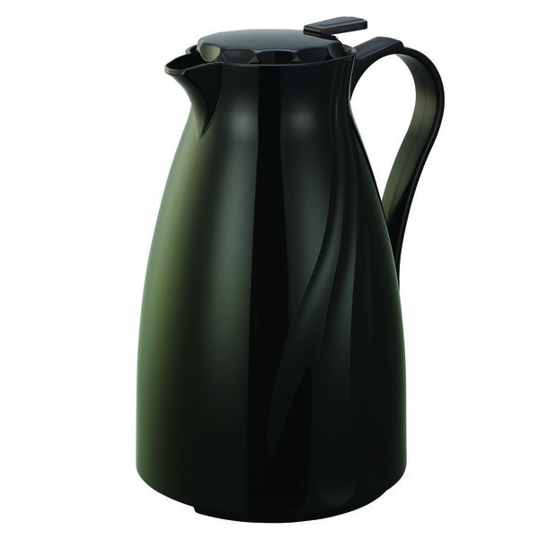 Service Ideas 1 L Stainless Steel Thermal Carafe With Black Half