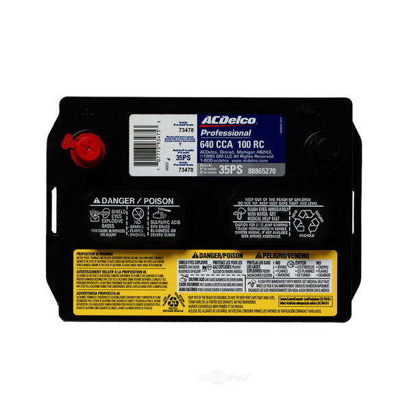 Acdelco Vehicle Battery, 35PS 35PS