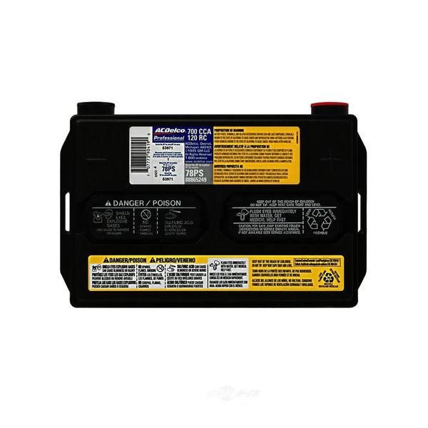 Acdelco Vehicle Battery, 78PS 78PS