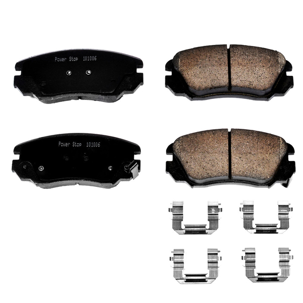 Powerstop Z17 Evolution Plus Disc Brake Pad - Front, 17-1421 17-1421