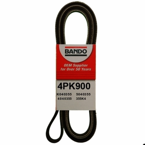 Bando Serpentine Belt, 4PK900 4PK900