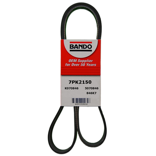 Bando Serpentine Belt, 7PK2150 7PK2150