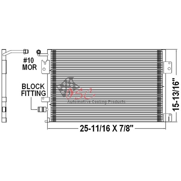 Osc A/C Condenser, 4393 4393