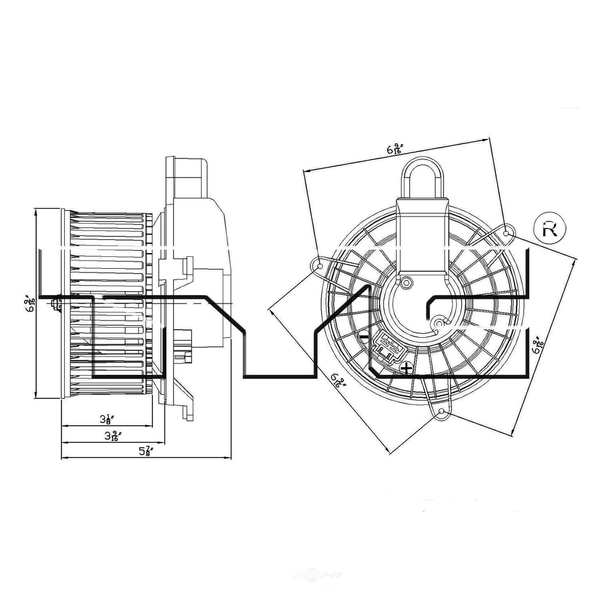 Tyc HVAC Blower Motor, 700251 700251